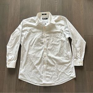 Kirkland Signature Traditional Fit White Button Down Top Size 16.5/32
